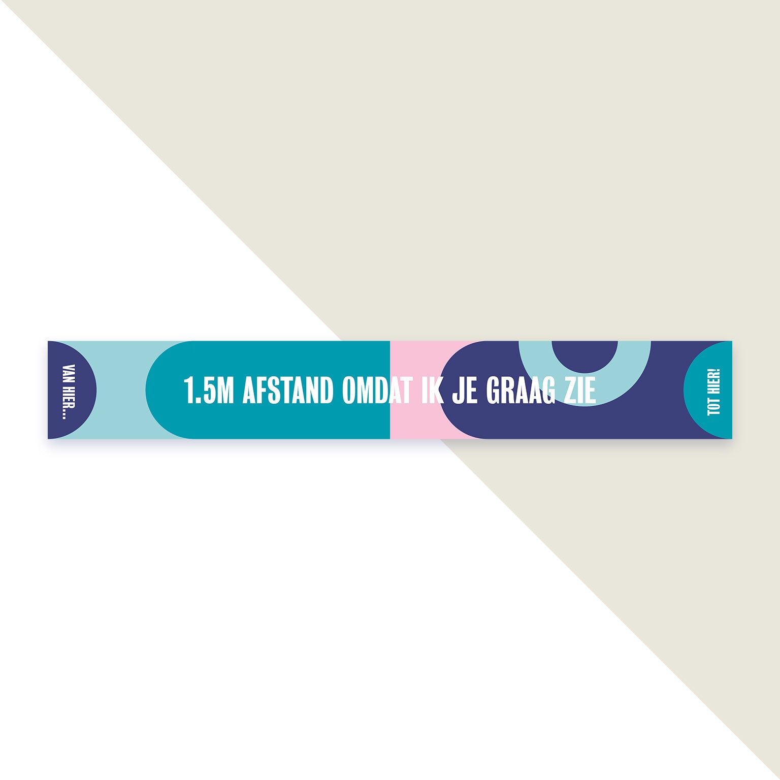 Vloersticker - omdat ik je graag zie