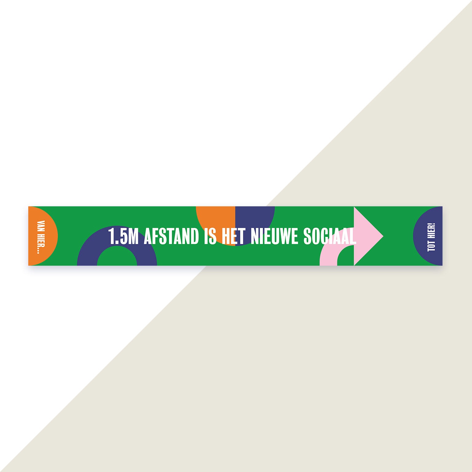 Vloersticker - het nieuwe sociaal